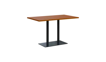 RGT 52 stůl hranatý, noha trubková, černá, deska 25 mm, široký 1200 mm, třešeň šumavská